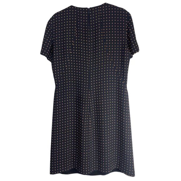 Alexander McQueen Women's NWT Navy Blue Cross Designer Luxury Dress‎ IT 44/C37 - Picture 9 of 13